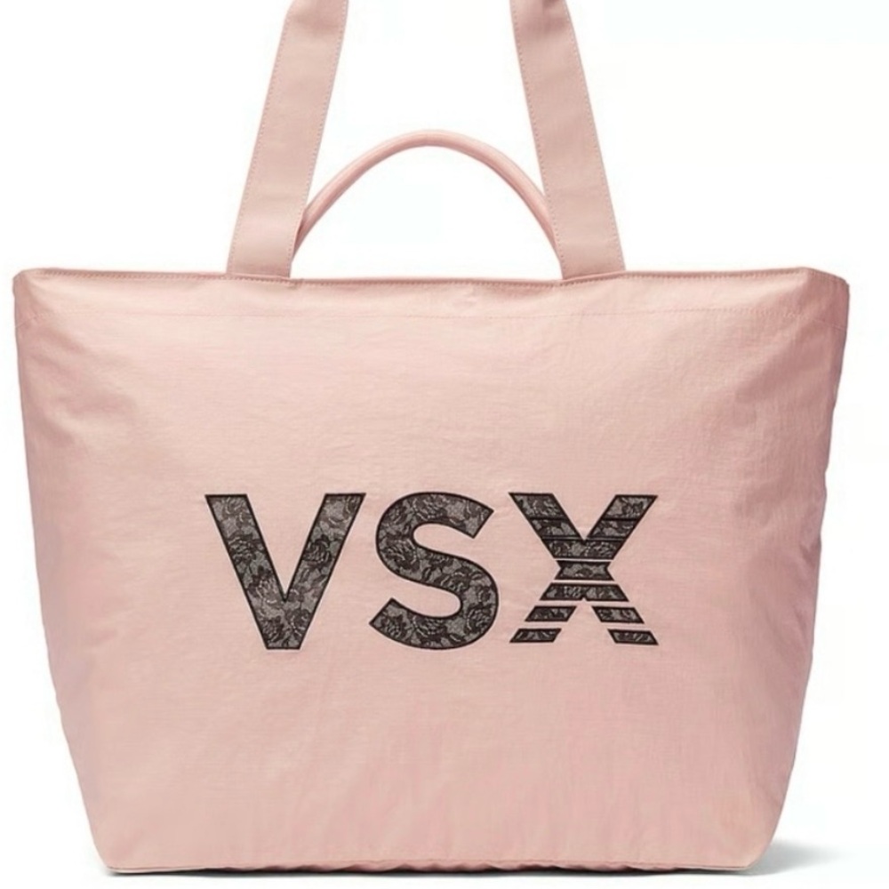 Victoria's Secret VSX Large Tote Bag with lace logo — BRAND NEW